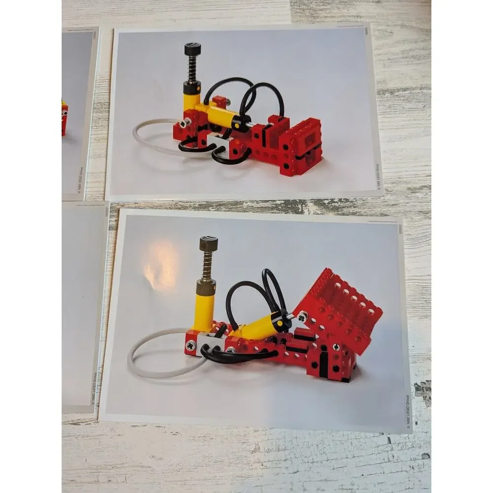 RARE Vintage 1992 LEGO DACTA 9606 Technic Pneumatic Teacher Guide Project Cards